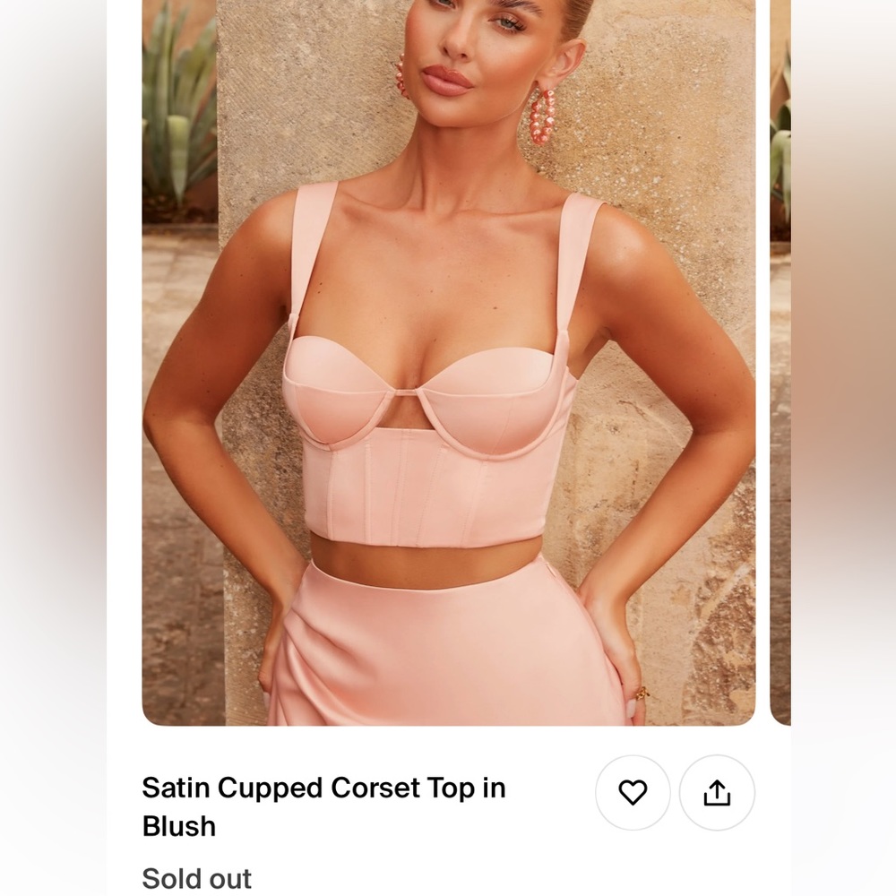 Oh Polly Pink Corset Top